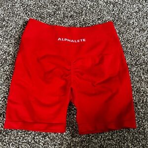 Alphalete 3 pack Red and Light Blue AurolaNavy Workout Shorts Size S